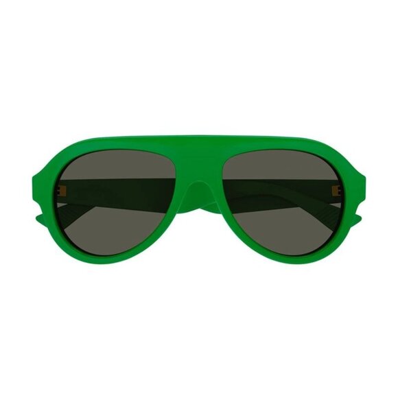 NEW BOTTEGA VENETA BV1214S 003, GREEN UNISEX SUNGLASSES BOTTEGA VENETA - Picture 2 of 3